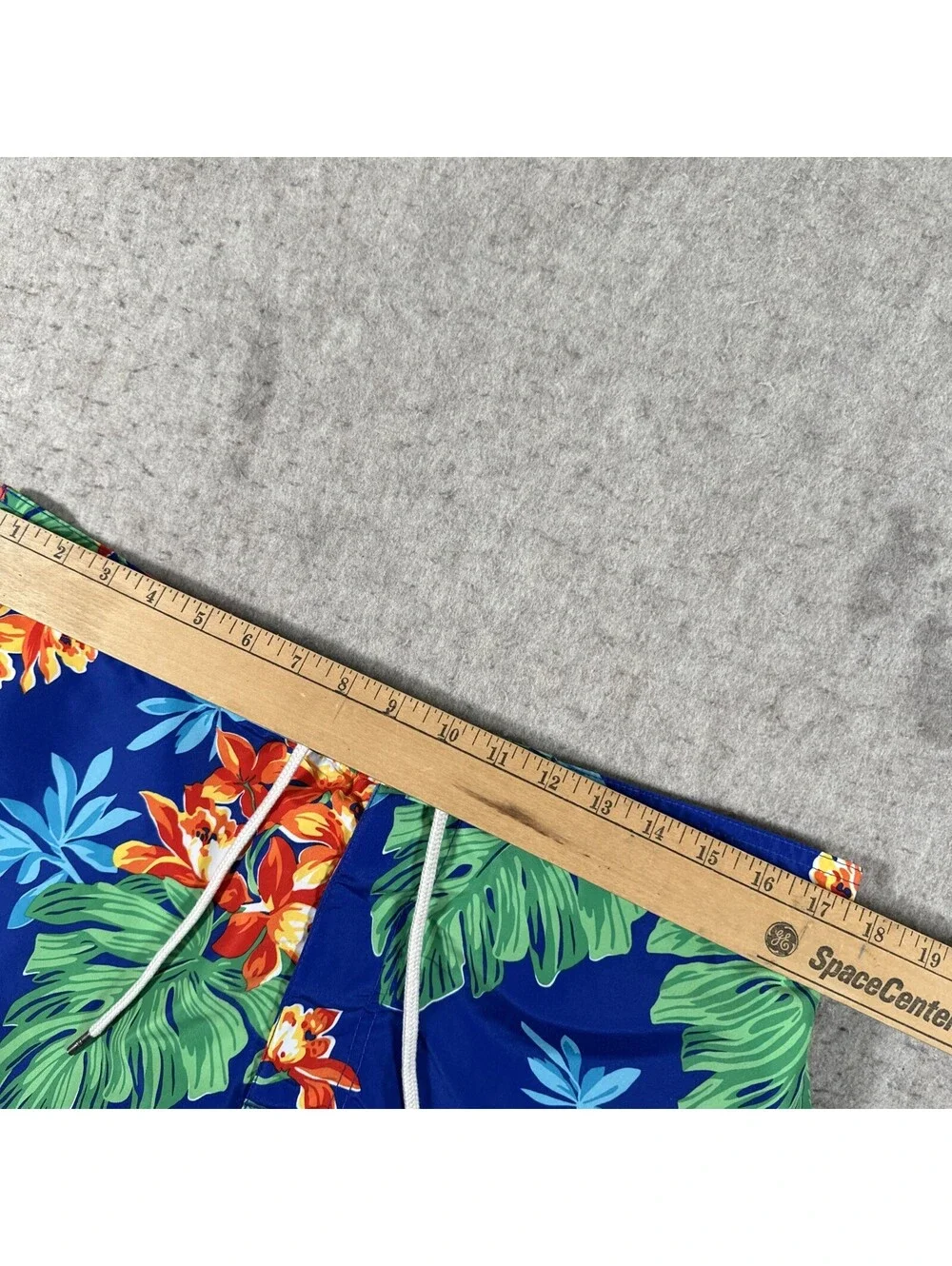Polo Ralph Lauren Swim Shorts Mens XL Hawaiian Aloha Print Board Trunks Beach